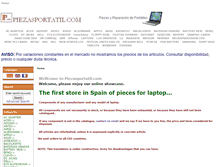 Tablet Screenshot of piezasportatil.com